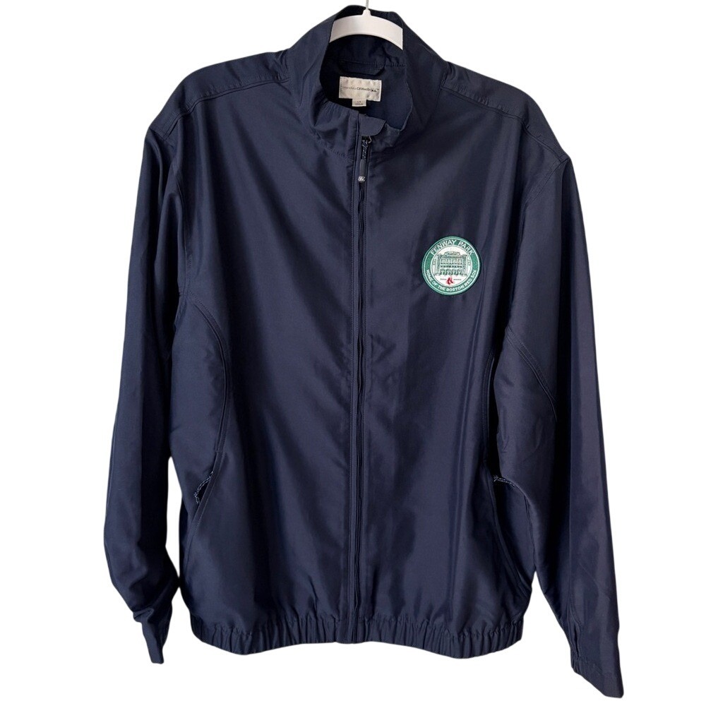 Cutter & Buck Fenway Park Boston Red Sox Jacket Large Navy Blue Excellent